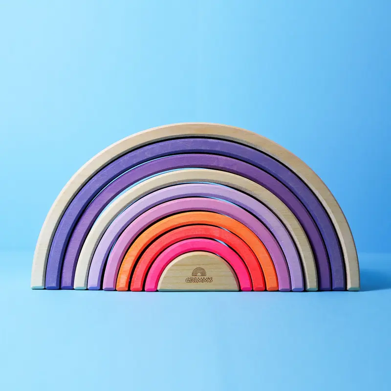 Regenbogen groß 10 Teile neonpink