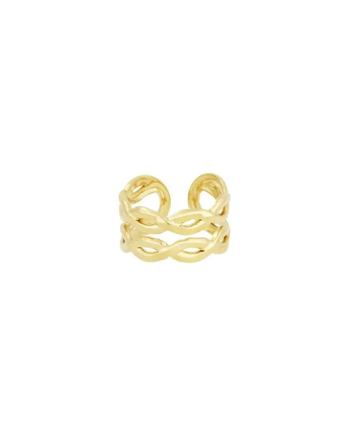 Ring Layered Twists I Gold