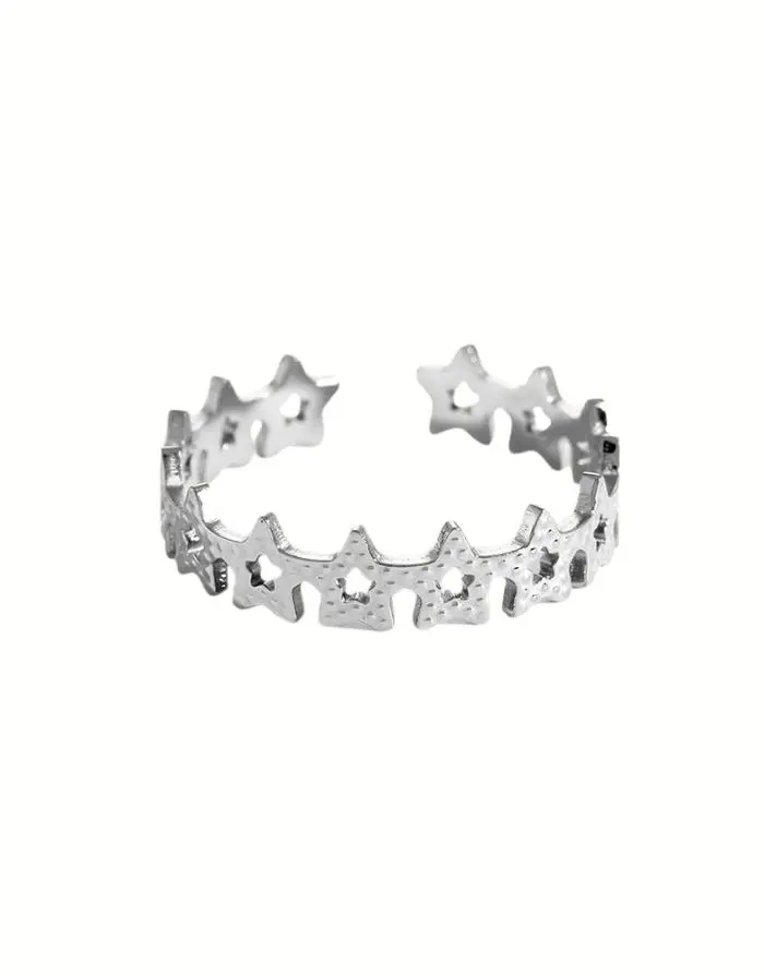 Ring Stars I Silber