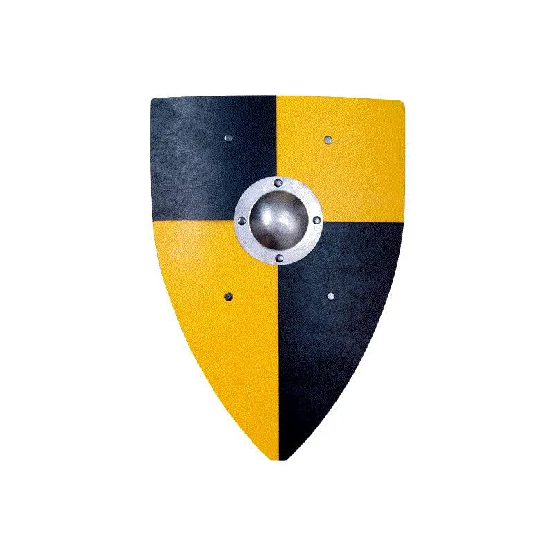 Ritterschild Normanne schwarz-gelb