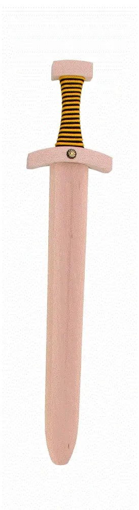 Ritterschwert Normanne schwarz-gelb