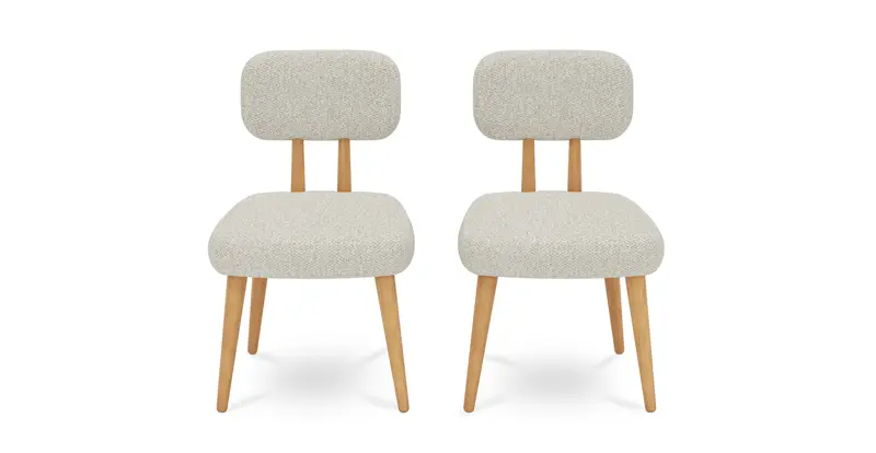 Roa Stuhl 2er-Set - Bouclé