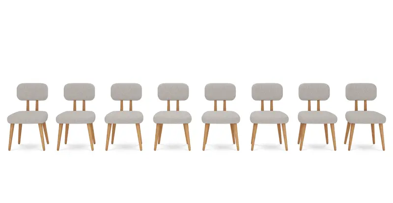 Roa Stuhl 8er-Set - Gewebe