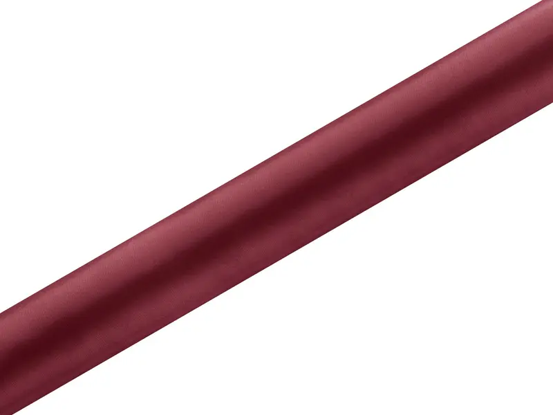 Satin Stoff 36 cm x 9 m bordeaux