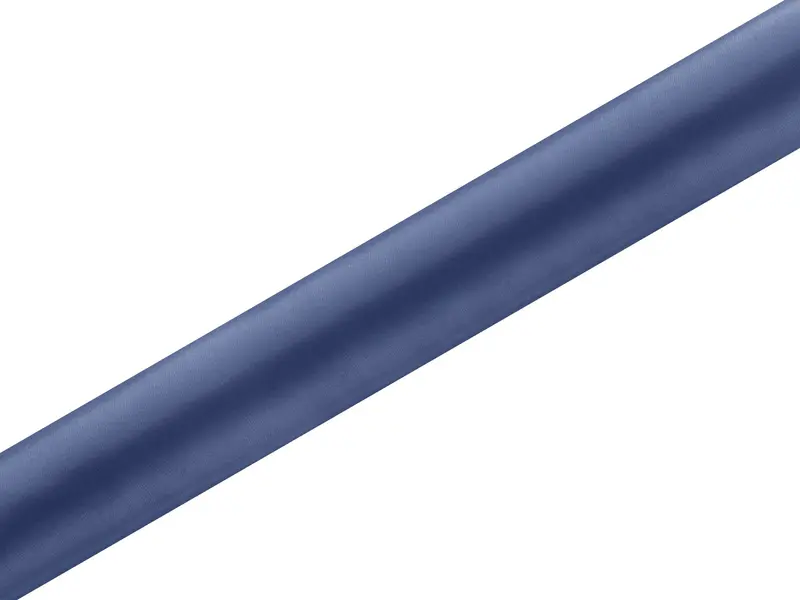 Satin Stoff 36 cm x 9 m dunkelblau