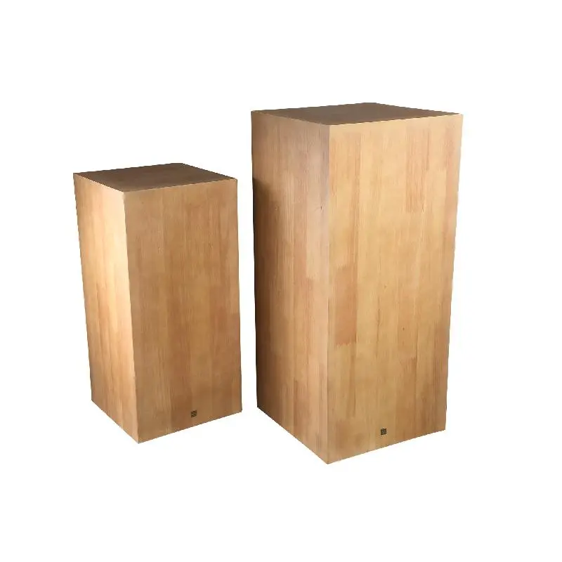 Säule – Eichenfurnier, Quadratische Form, Stabiles Design, Natur, L – Gustavo | PTMD