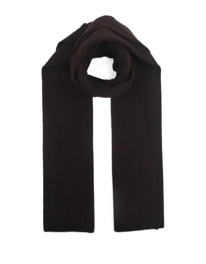 Schal Rippstrick I Brown