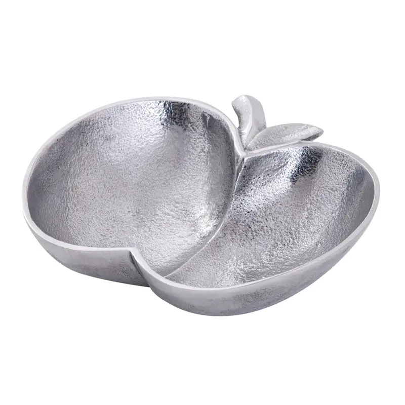 Schale – Aluminium Apfel Design, Silber Finish, Modern Stil - Apple | MVG Voglrieder