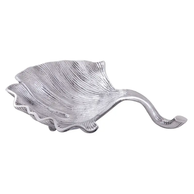 Schale – Aluminium Ginkgo Design, Silber Finish, Modern Stil - Leaf | MVG Voglrieder