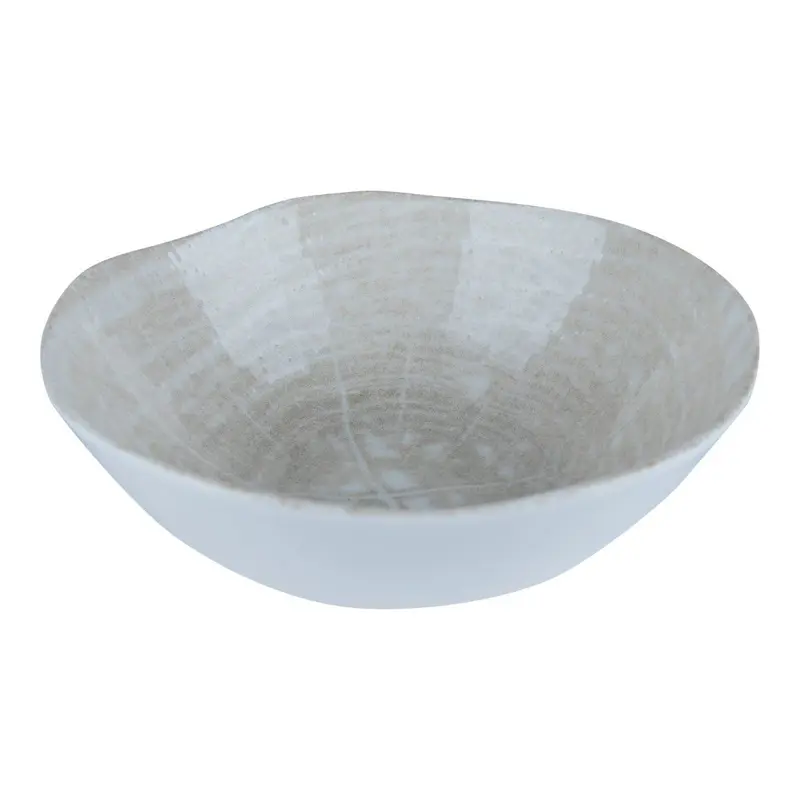 Schale – Creme Farbe, Porzellan Keramik, Rundes Design, 16 cm - Kaylaa | PTMD