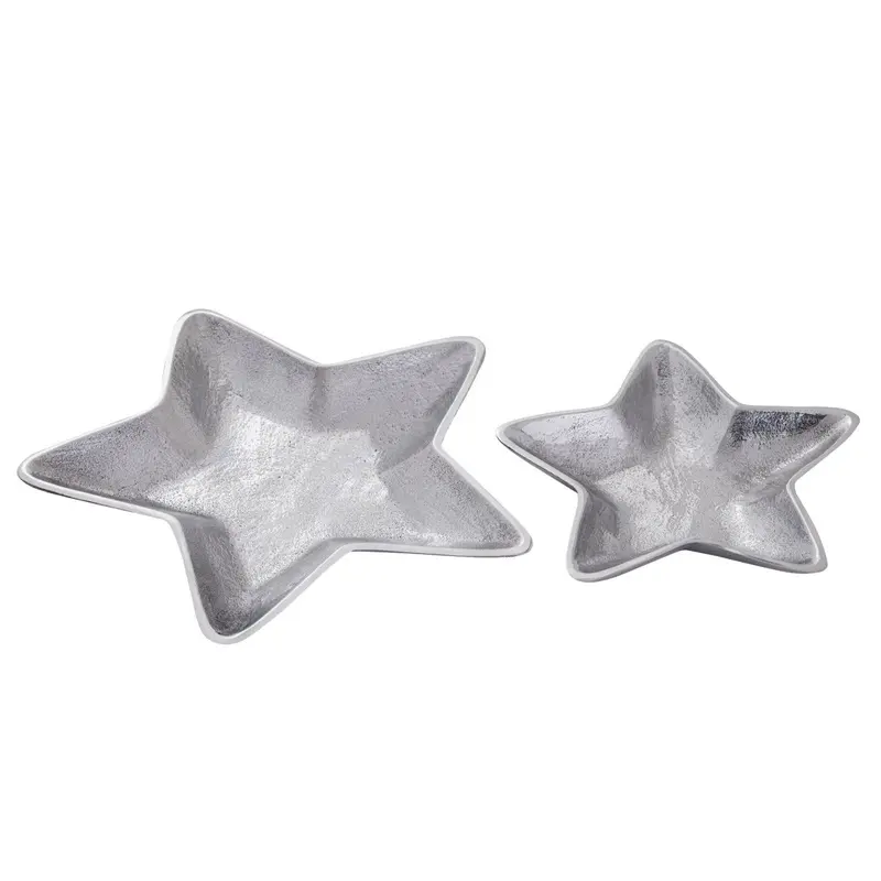 Schale – Massiv Aluminum, Stern Design, Silber Finish - Starlight | MVG Voglrieder