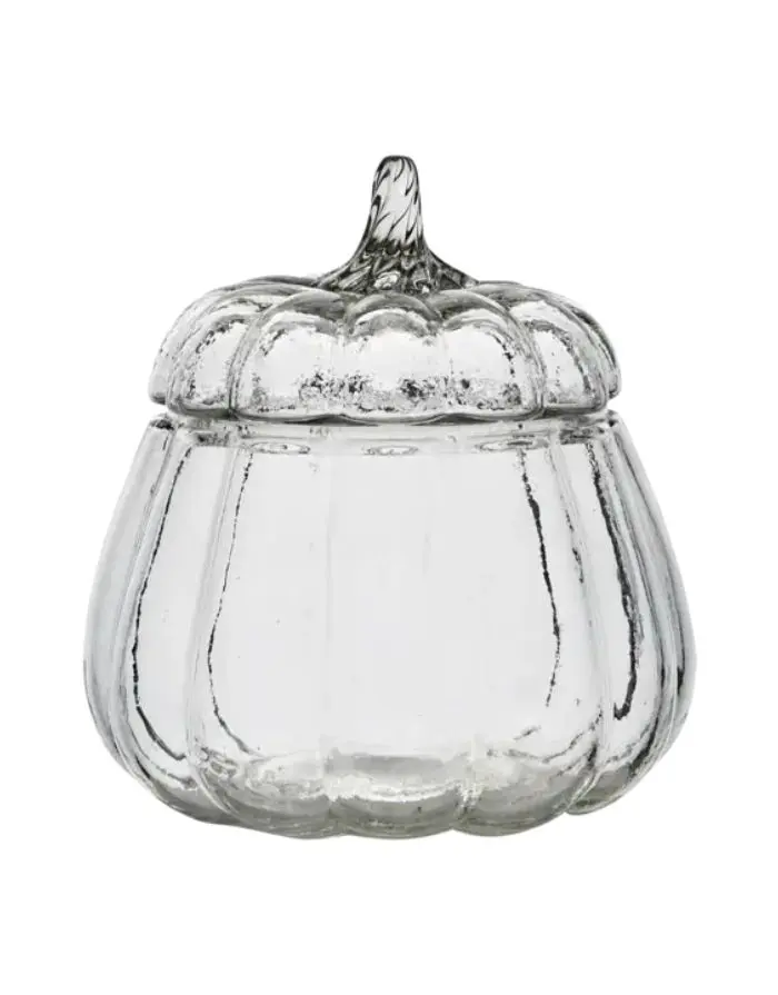 Schale Pumpkin mit Deckel M I Glas