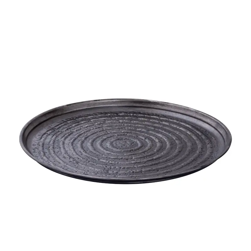 Schale – Silber Farbdesign, Rundes Design, Eisen Metall – Shailene | PTMD