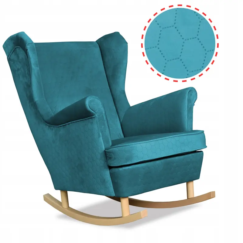 Schaukelsessel Angelo blau Schaukelfunktion Ausführung Angelo Royal Plus 137