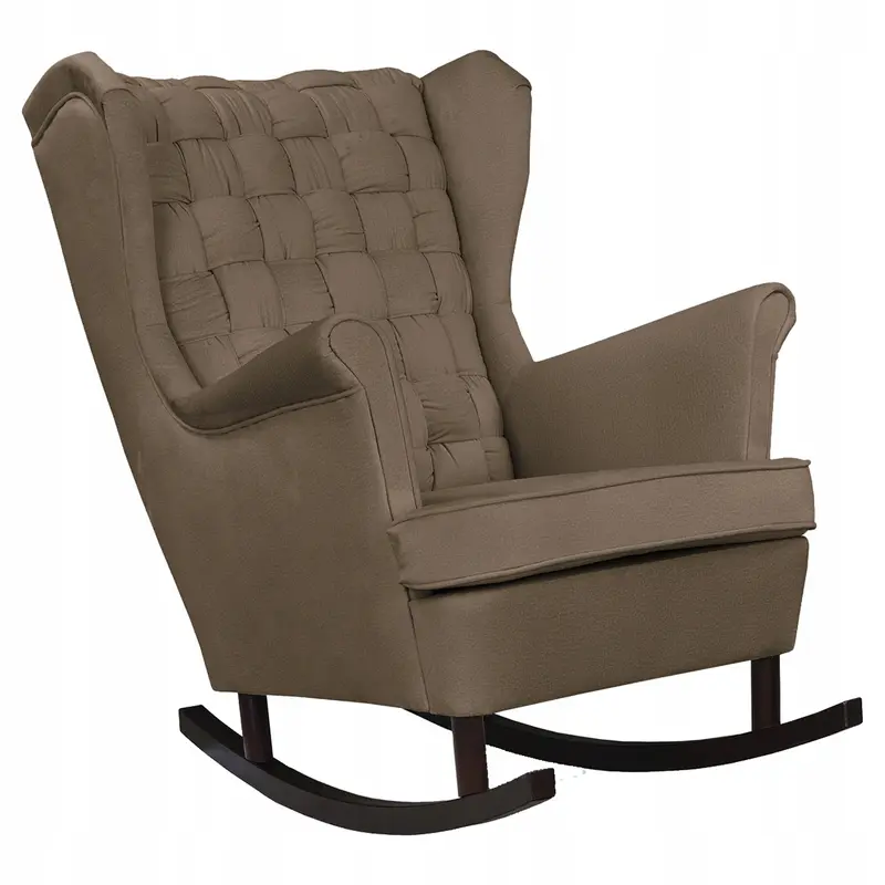 Schaukelsessel Carol braun / beige Schaukelfunktion Ausführung MONOLITH 15
