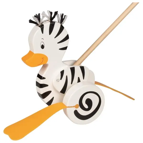 Schiebefigur Zebra-Ente