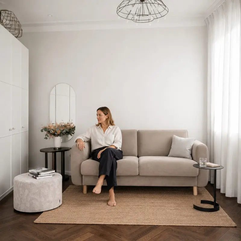 Schlafsofa BOB 200 – echtes Bett, versteckt im Design-Sofa