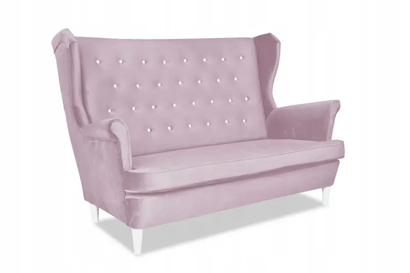 Schlafsofa Diana rosa Schlaffunktion Ausführung SOFA DIANA ROYAL V14