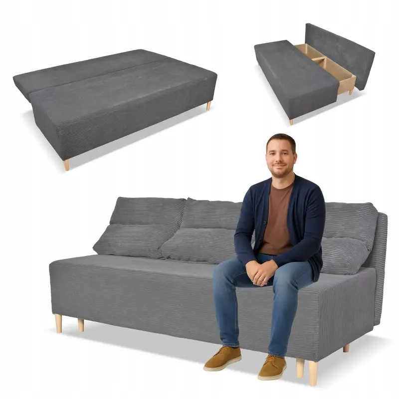 Schlafsofa Kimo Stauraum Schlaffunktion