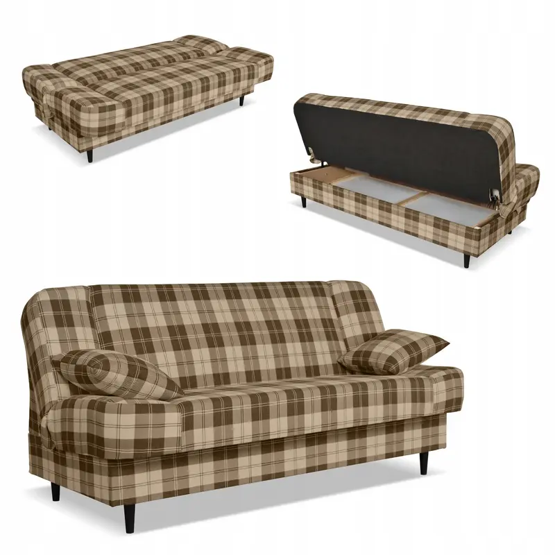 Schlafsofa Sally braun / beige Schlaffunktion Ausführung Sofa