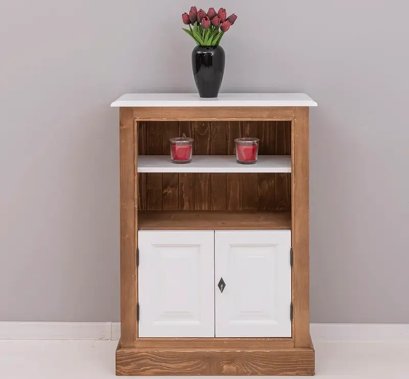 Schmales Sideboard aus Massivholz - in verschiedenen Farben