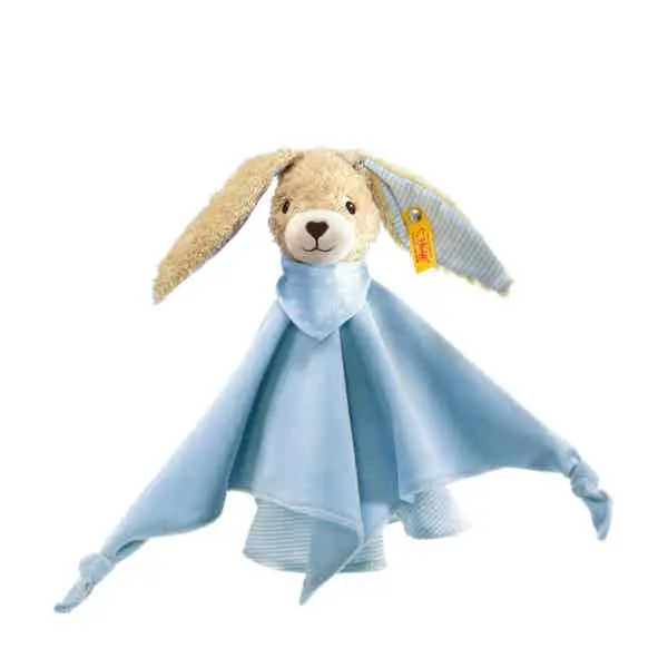Schmusetuch Hoppel-Hase (blau)