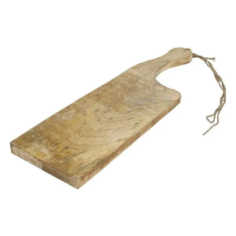 Schneidebrett aus massivem Naturholz, warmer Braunton, elegante längliche Form L – Minou | PTMD