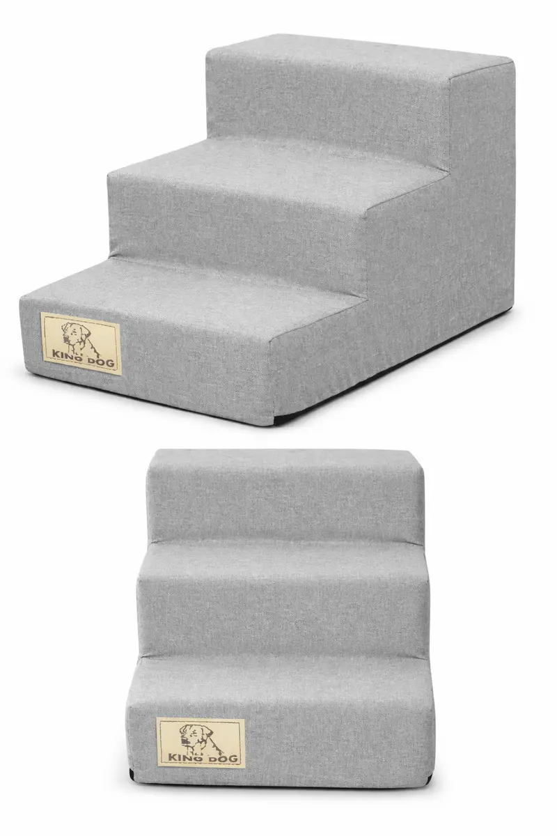 Schody 3 stopniowe rozbieralne, rutschhemmend 45 x 30 x 30 cm len grau