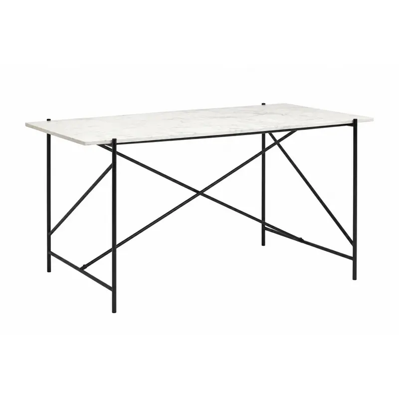Schreibtisch DEE 142cm mit Steinplatte - Weiß