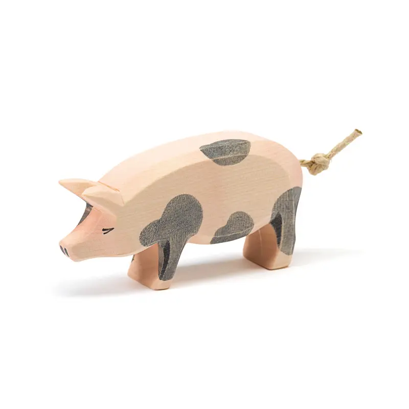 Schwein gefleckt, Kopf hoch