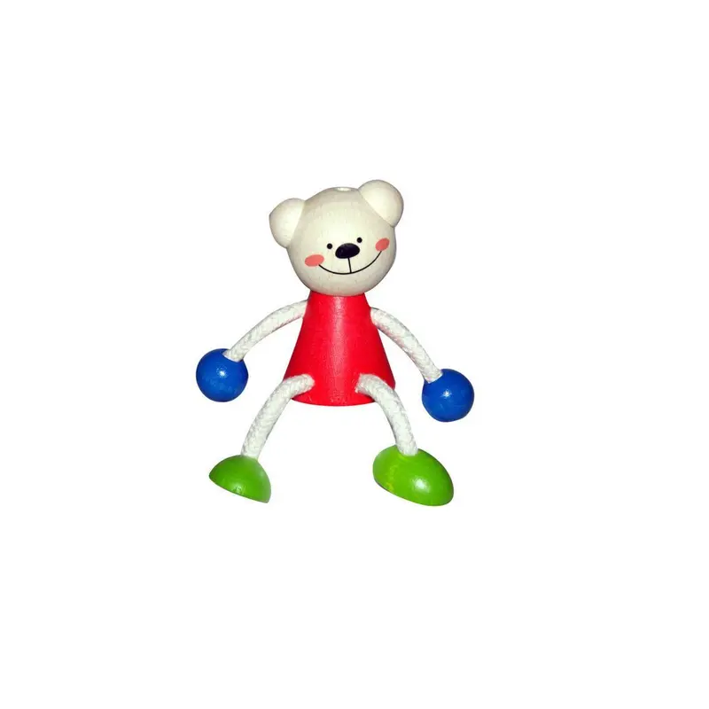 Schwingfigur "Bär", farbig, 11 cm