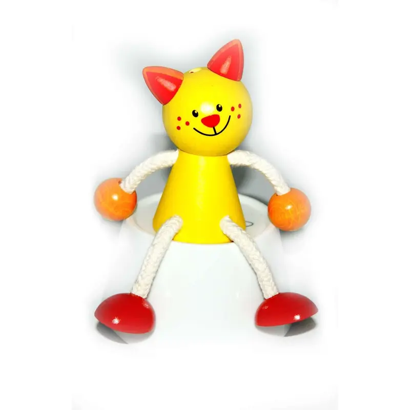 Schwingfigur "Katze", farbig, 13 cm