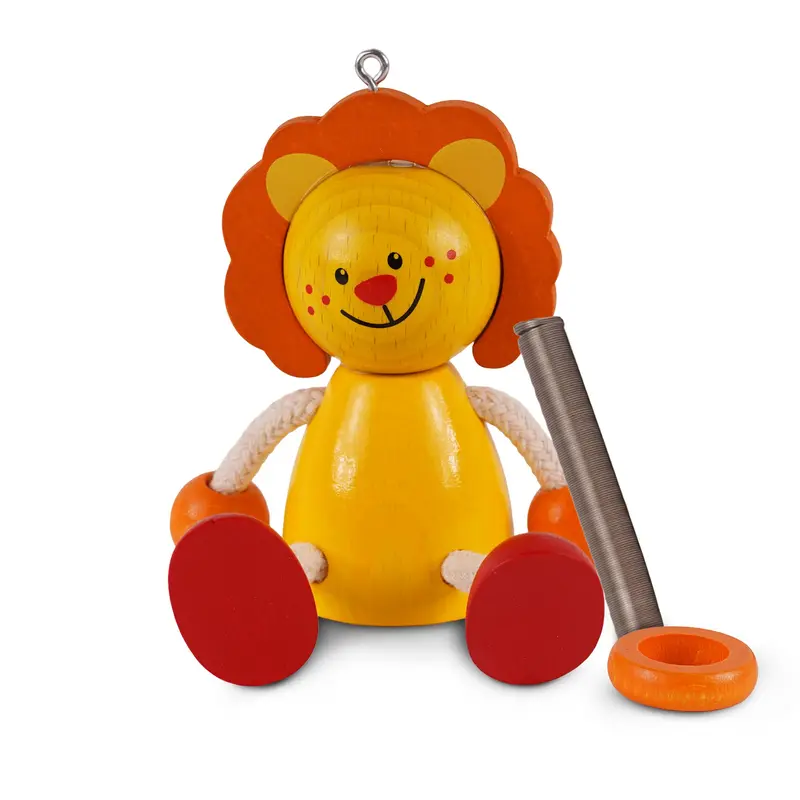 Schwingfigur "Löwe", farbig, 13 cm
