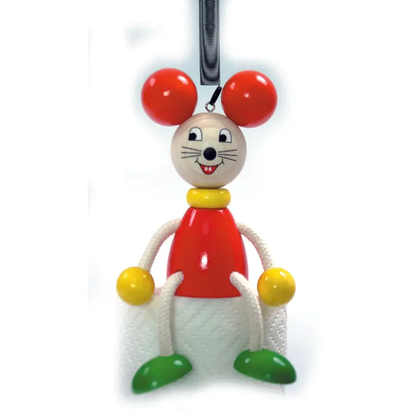 Schwingfigur "Maus", farbig, 13 cm