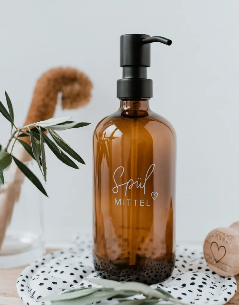 Seifenspender Spülmittel 500ml I Braun