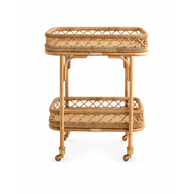 Serviertisch LIRI 62cm aus Rattan