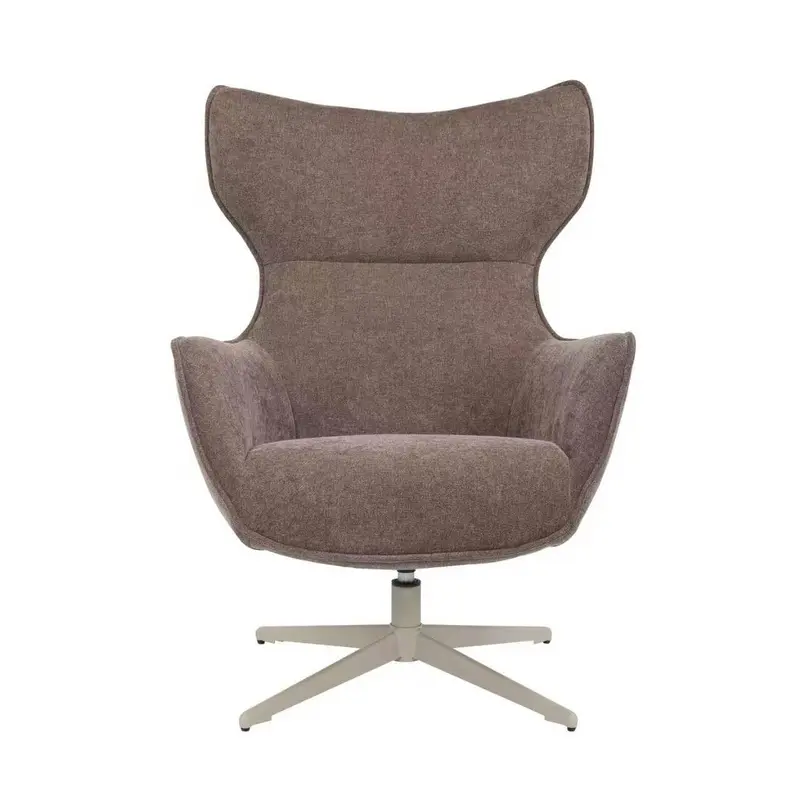 Sessel – Braunbezug, Drehfunktion, Metallgestell - Julia | Starfurn
