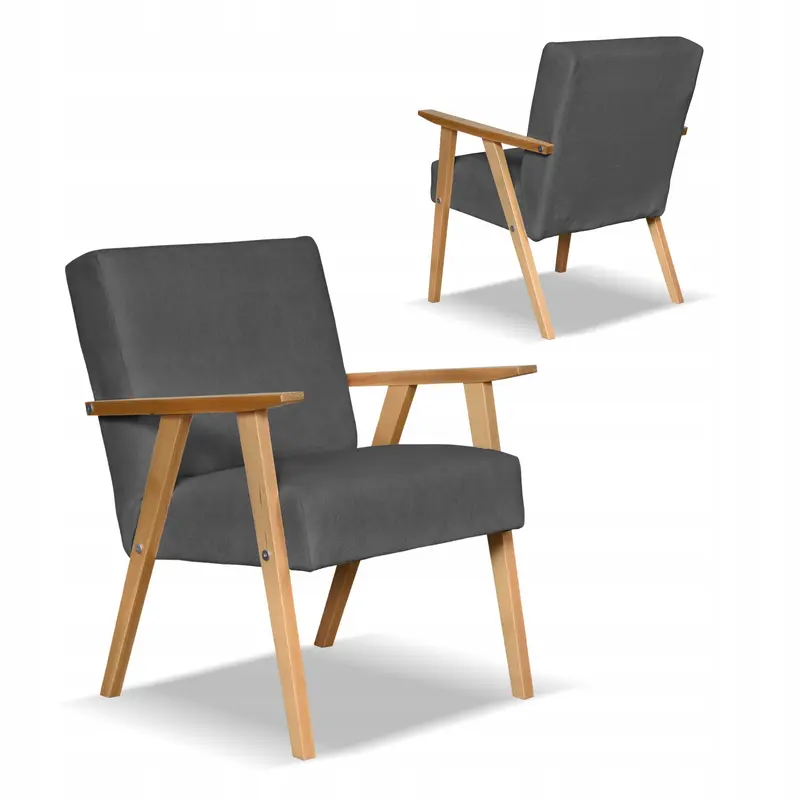 Sessel Hunter grau Samtoptik
