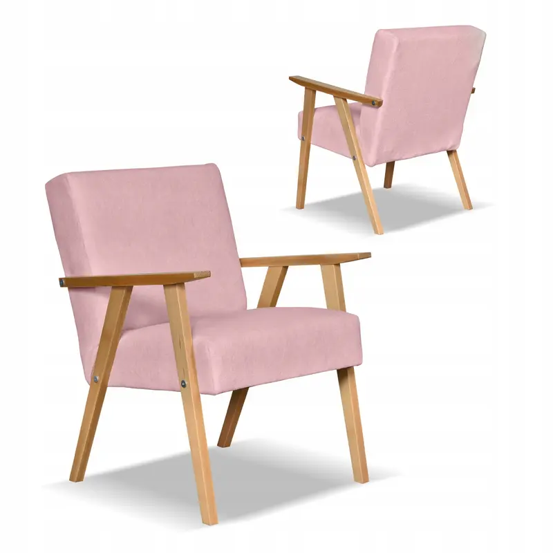 Sessel Hunter rosa Samtoptik
