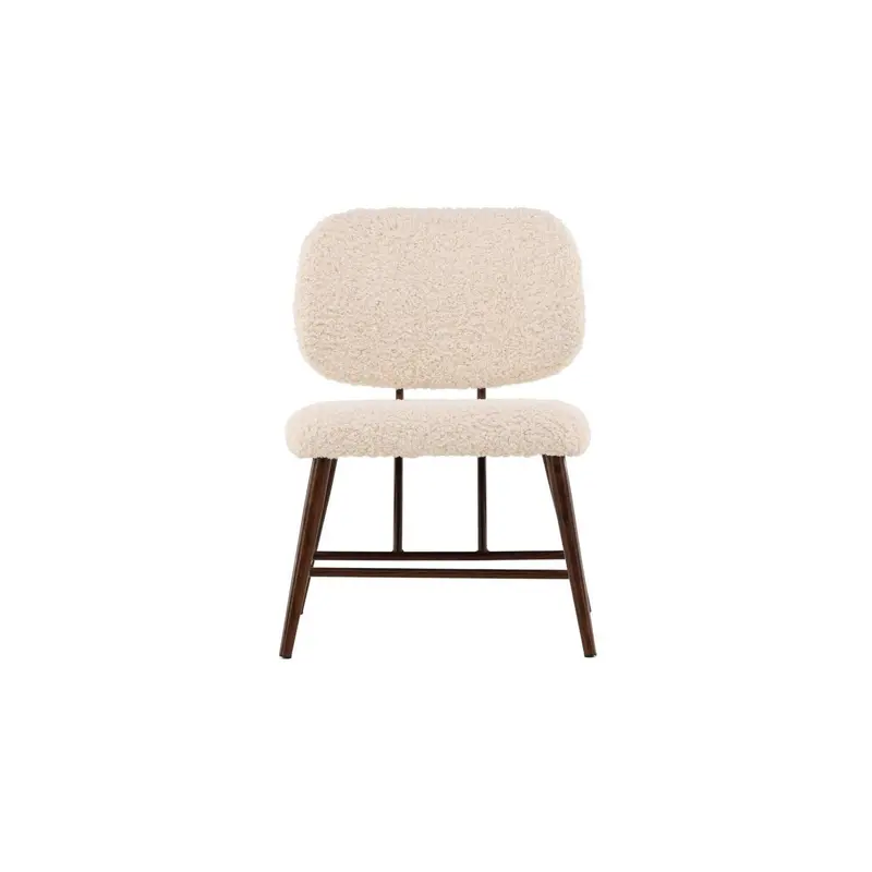 Sessel Midland aus Teddy Bouclé - Weiß