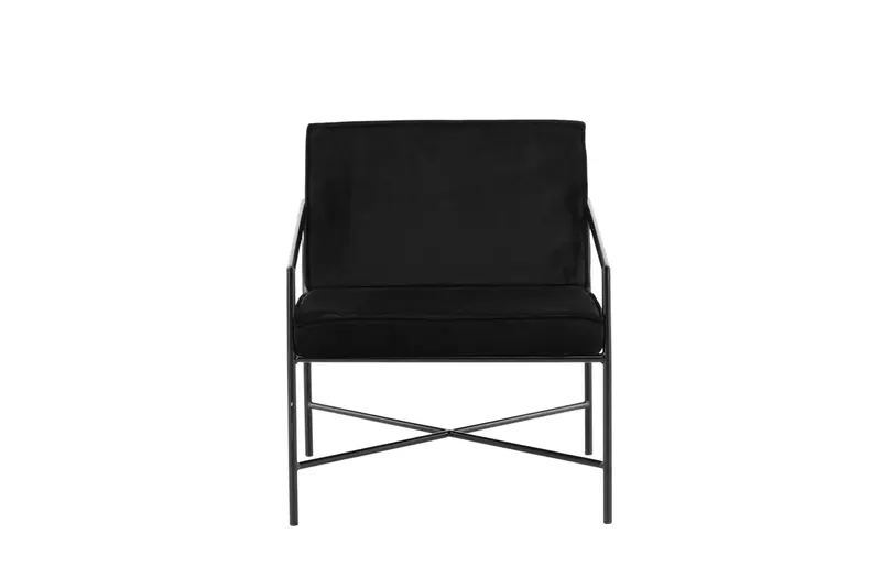 Sessel Rakel aus Samt - Schwarz