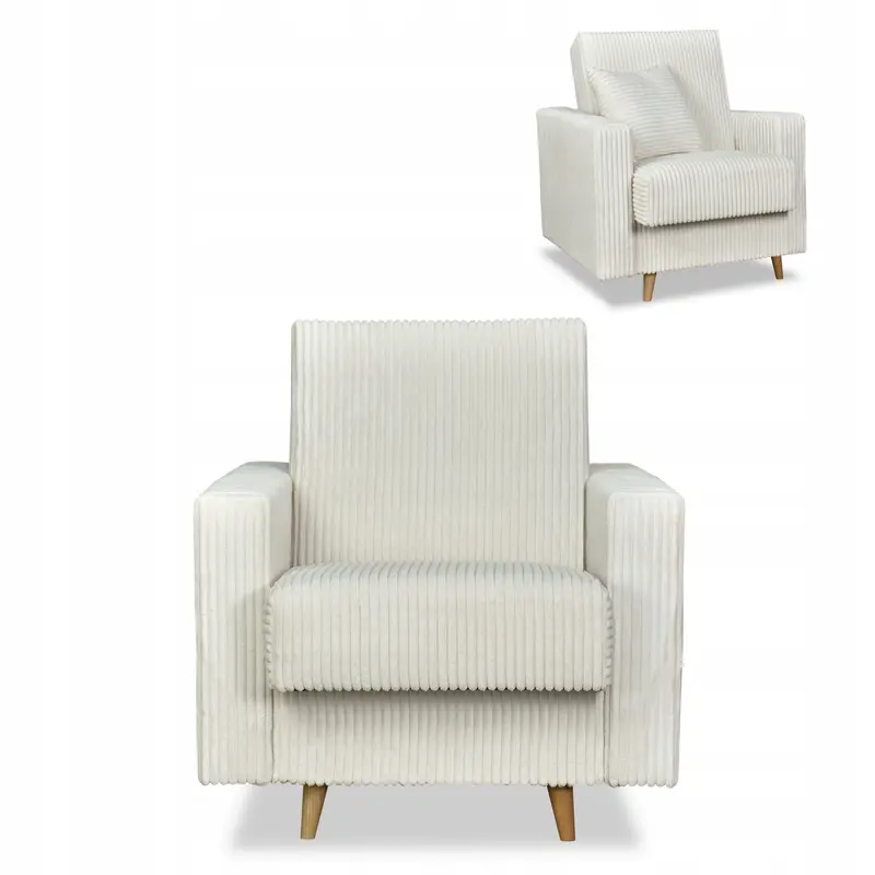 Sessel Rene beige Bonell-Federkern Stauraum Ausführung Rene Estella 1