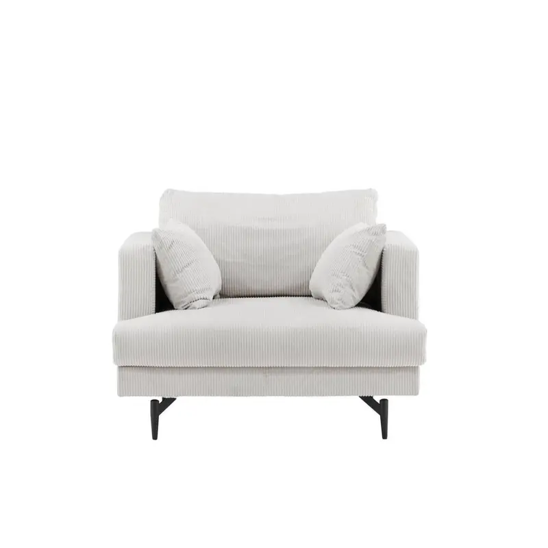 Sessel Sofia aus Kord - Beige