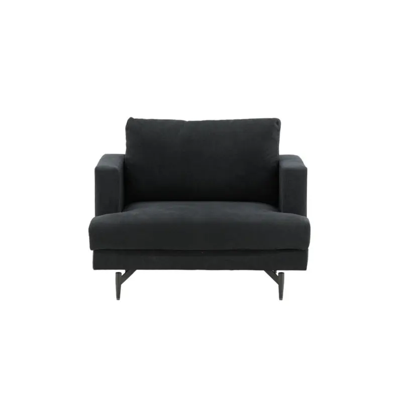Sessel Sofia aus Stoff - Schwarz