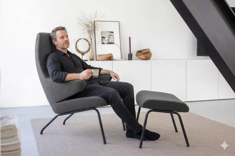 Sessel VOOG Metallbeine - preisgekröntes Design im Retro-Stil