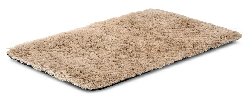 Shaggy-Teppich rutschhemmend 80 x 120 cm beige