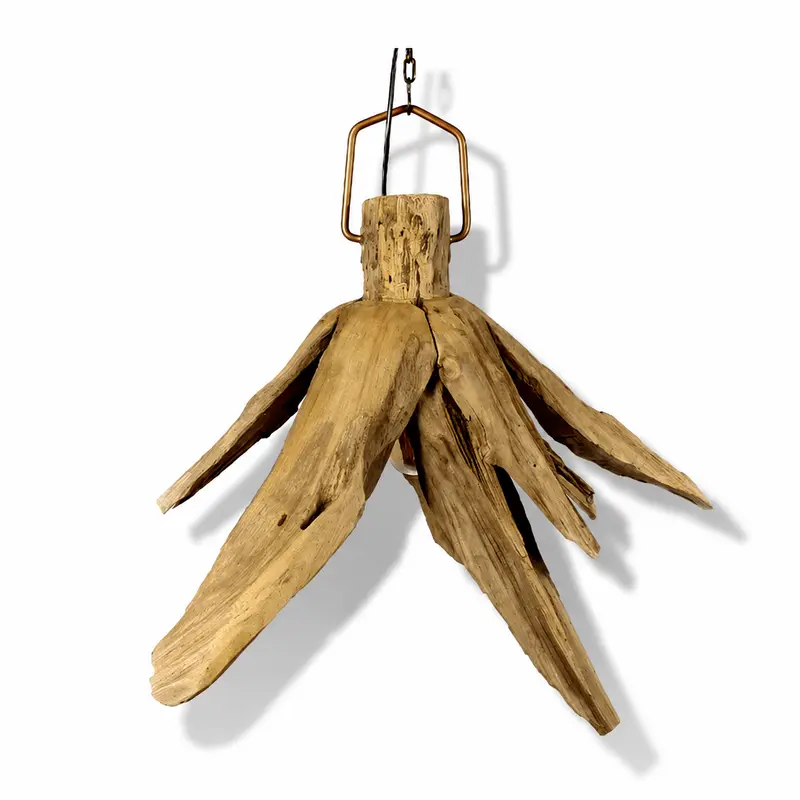 SHELTON  Holz Deckenlampe