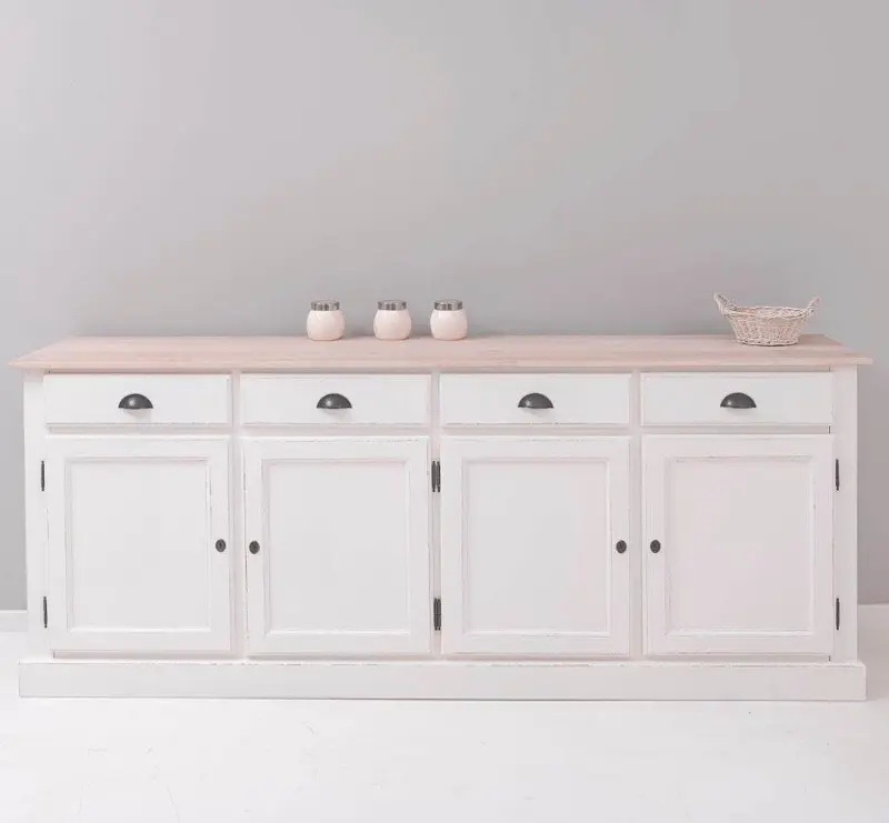 Sideboard aus Massivholz | Kommode mit 4 Schubladen und 4 Türen
