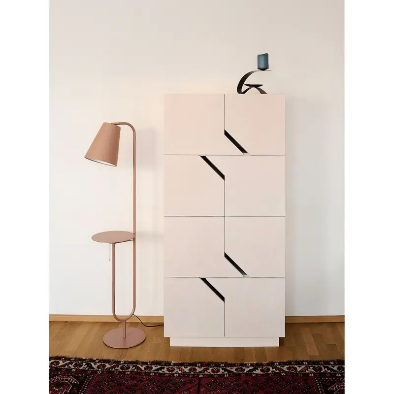 Sideboard – Birkensperrholz, Soft-Close Türen, Weiß Osmo, 4x2 - Maze | RADIS