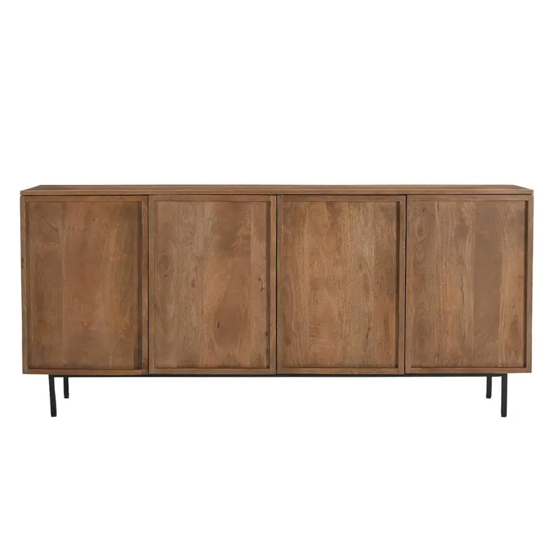 Sideboard Elan aus Mangoholz 180cm - Hellbraun